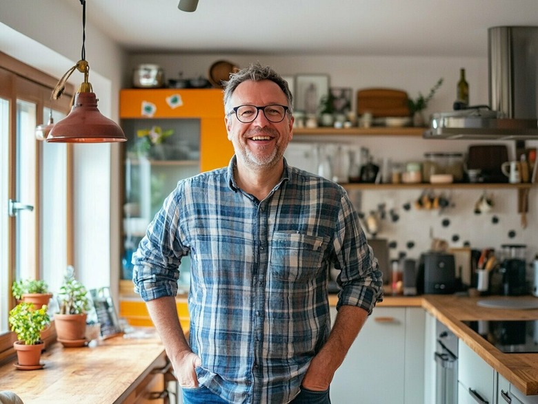 man met lichtlijk overgewicht