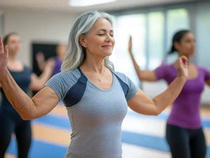 Sportende vrouw