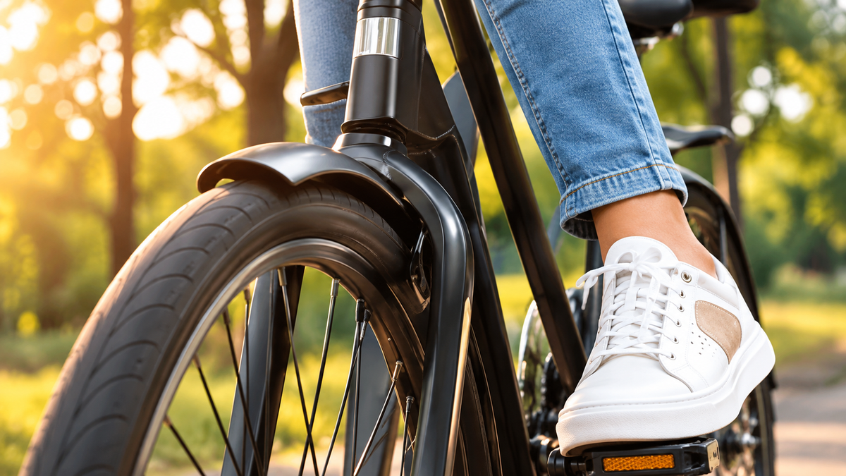 Petra pakt weer vaker de fiets